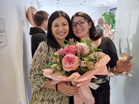 Ob otvoritvi  sta prejela veliko čestitk